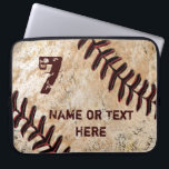 Personalized Baseball Laptop Case, NAME and NUMBER Sleeve<br><div class="desc">Personalized Baseball Case customized with your own NAME and Jersey NUMBER, Monogram or simply delete it. Under Personalize it area, to your right, highlight the temporary text and type in your text into the 2 Text Box Templates. New iPhone 6 PLUS and iPhone 6 Cases to match this cool baseball...</div>