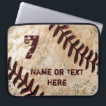 Personalized Baseball Laptop Case, NAME and NUMBER Sleeve<br><div class="desc">Personalized Baseball Case customized with your own NAME and Jersey NUMBER, Monogram or simply delete it. Under Personalize it area, to your right, highlight the temporary text and type in your text into the 2 Text Box Templates. New iPhone 6 PLUS and iPhone 6 Cases to match this cool baseball...</div>
