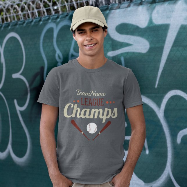 Personalized Baseball League Champs T-Shirt (Creator Uploaded)