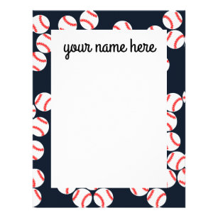 Baseball Letterhead | Zazzle