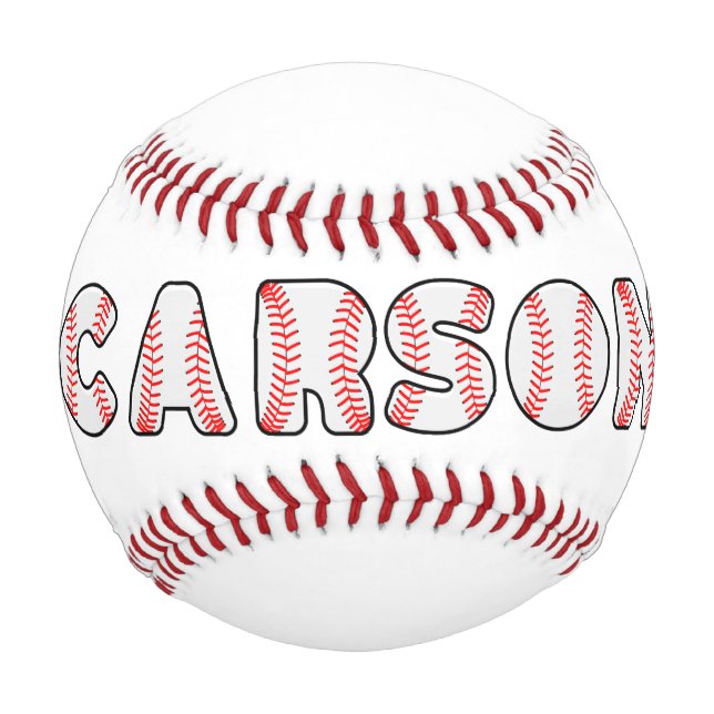 Personalized Baseball Letters Name (Front)