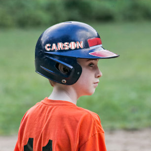 Personalized Baseball Letters Name Sticker