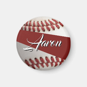 Personalized Baseball Magnet