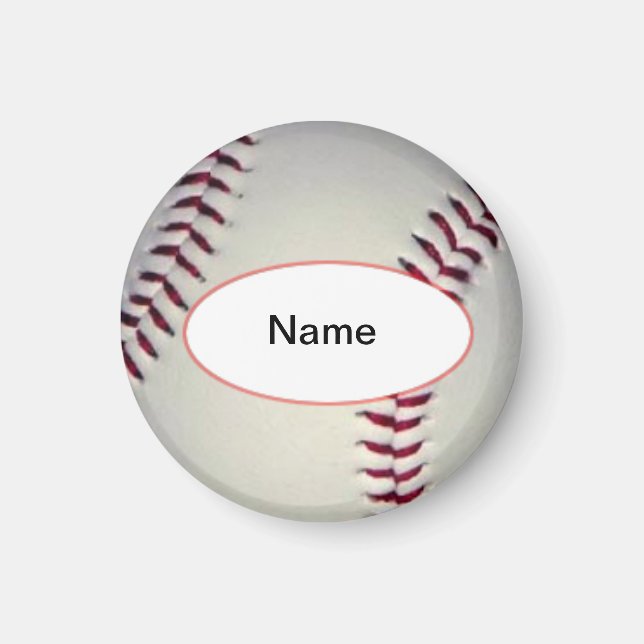 personalized baseball magnet (Front)