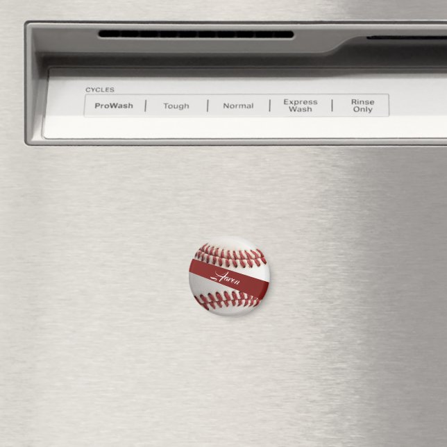  Personalized Baseball Magnet (In Situ (Dishwasher))