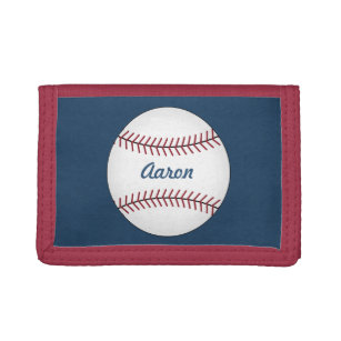 Personalized Baseball Men's Boy's Wallet Gift