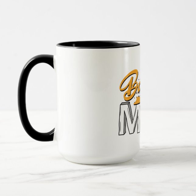 Personalized Baseball MoM Coffee Mug (Left)