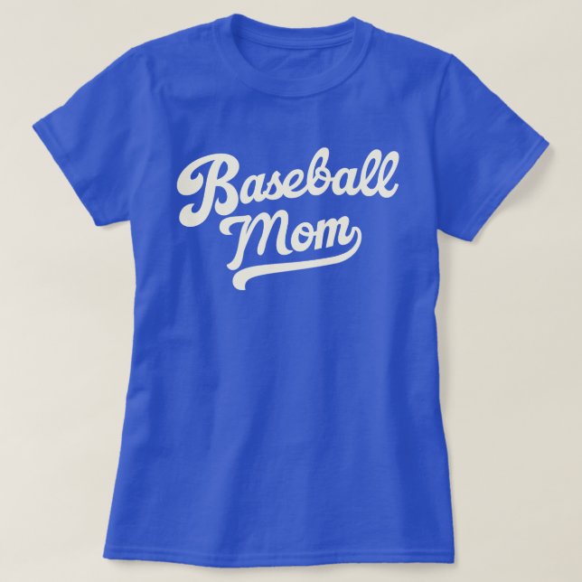 Personalized Baseball Mom Custom Jersey Number  T-Shirt (Design Front)