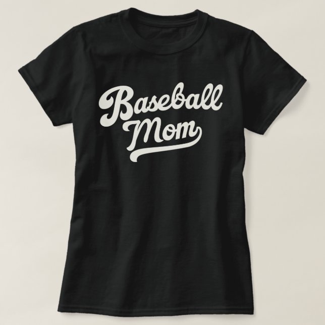 Personalized Baseball Mom Custom Jersey Number  T-Shirt (Design Front)