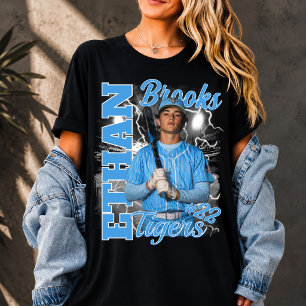 Personalized Baseball Mom Player Bootleg sport 90s T-Shirt