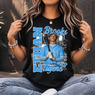 Personalized Baseball Mom Player Bootleg Style T-Shirt