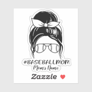 Personalized Baseball Mom Sticker