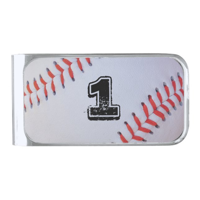 Personalized baseball money clip (Front)