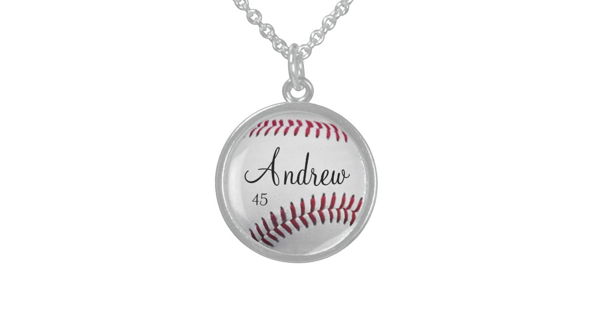 Personalized Baseball Necklace Zazzle