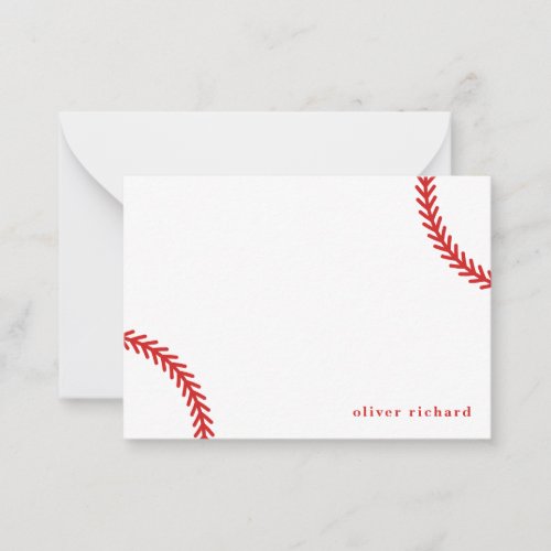Personalized Baseball Notecards