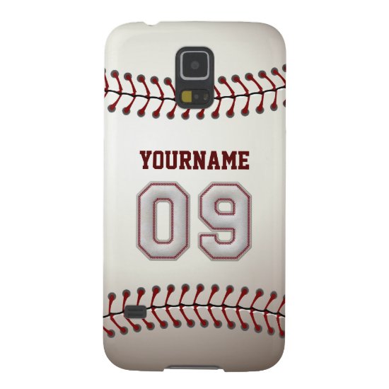 Personalized Baseball Number 9 with Your Name Case For Galaxy S5