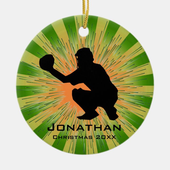 Personalized Baseball Ornament (Front)