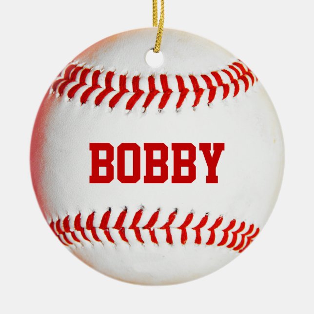 Personalized Baseball Ornament (Front)