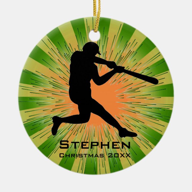 Personalized Baseball Ornament (Front)