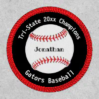 Softball or Baseball #1 Fan Custom Name Patch