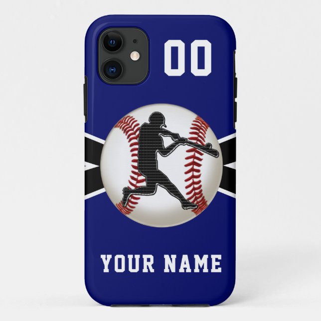 Personalized Baseball Phone Cases, New to Older Case-Mate iPhone Case (Back)