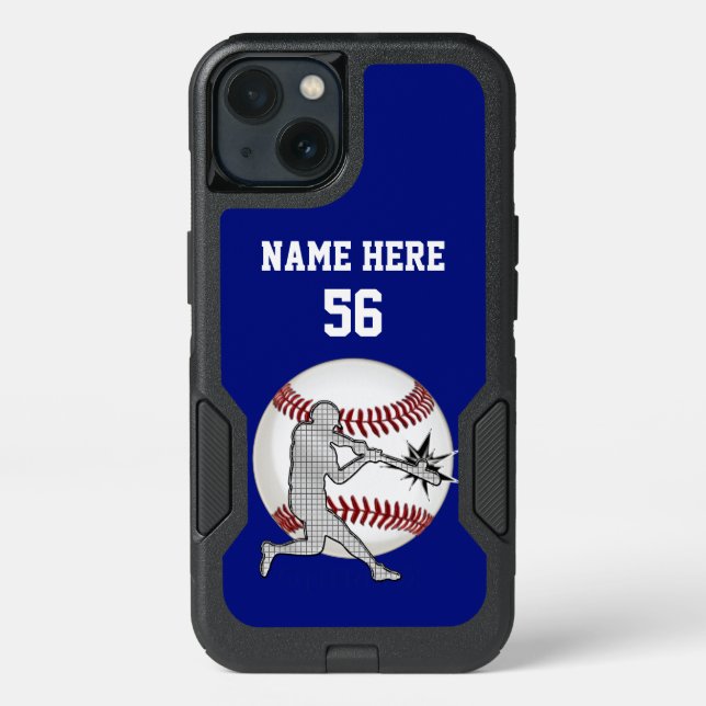 Personalized Baseball Phone Cases, OtterBox iPhone Case (Back)