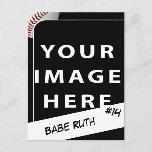 Personalized Baseball Photo Card