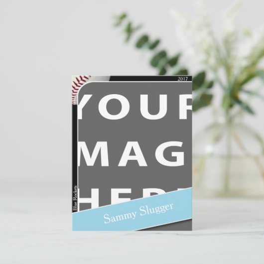 Personalized Baseball Photo Card (Standing Front)