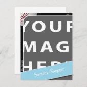 Personalized Baseball Photo Card (Front/Back)