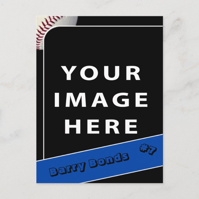 Personalized Baseball Photo Card (Front)