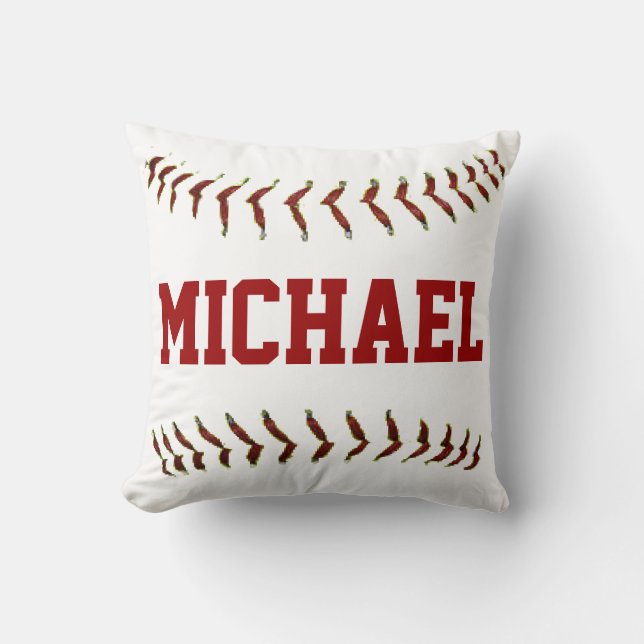 Personalized Baseball Pillow (Front)