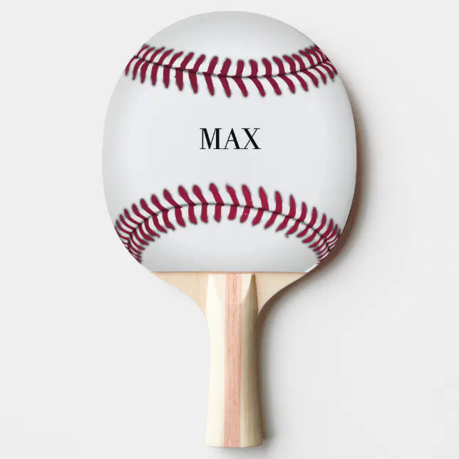 Personalized Baseball Ping Pong Paddle | Zazzle