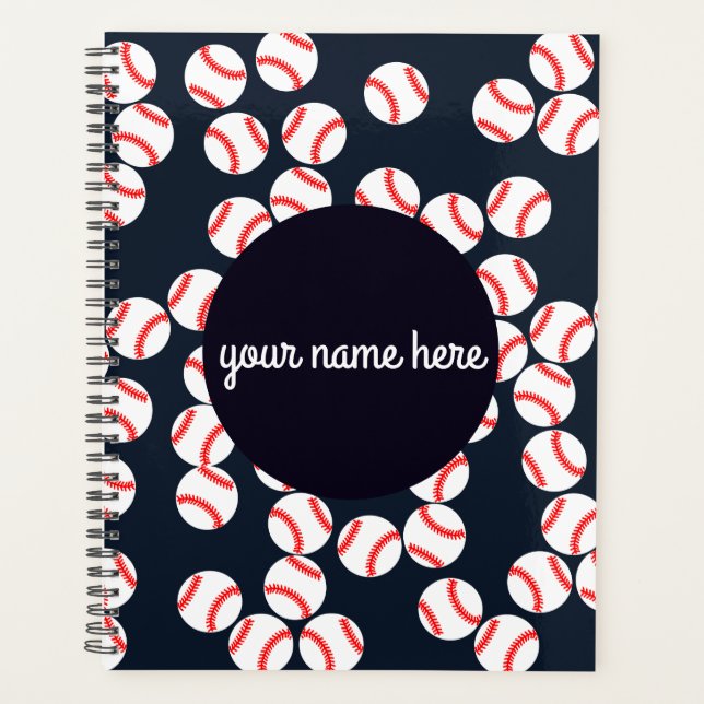 Personalized Baseball Planner (Front)