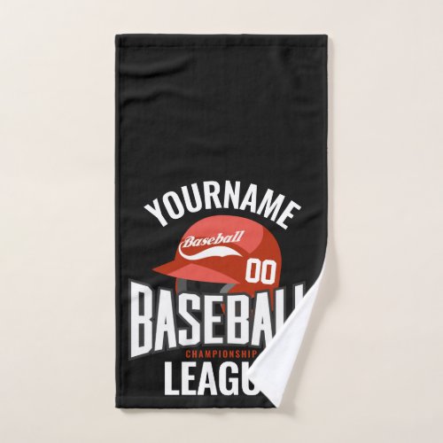 Personalized Baseball Player NAME Team Champ Club  Bath Towel Set