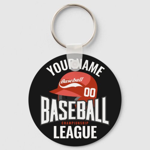 Personalized Baseball Player NAME Team Champ Club  Keychain