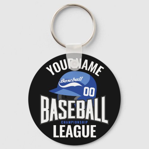 Personalized Baseball Player NAME Team Champ Club  Keychain