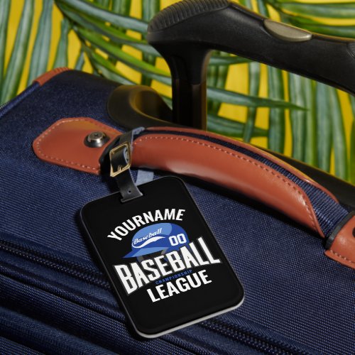 Personalized Baseball Player NAME Team Champ Club  Luggage Tag