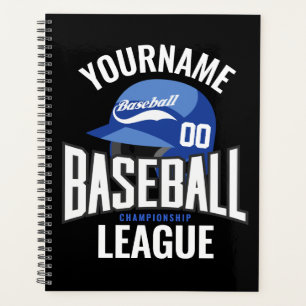 Personalized Baseball Player NAME Team Champ Club Planner