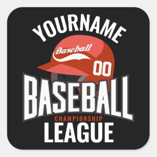 Baseball Sticker Personalized for your Player