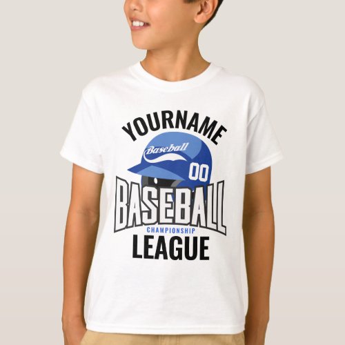 Personalized Baseball Player NAME Team Champ Club  T_Shirt