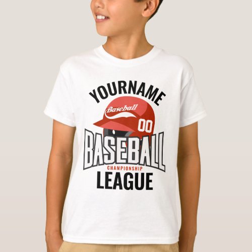 Personalized Baseball Player NAME Team Champ Club  T_Shirt
