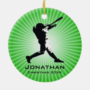 Personalized Baseball Player Ornament