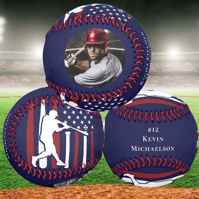 Personalized Baseball Player Photo (Create Your Own Baseball - Keepsake, Award, Gift)