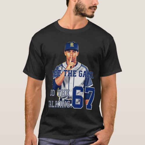 Personalized Baseball Player Silence Gesture Shi T-Shirt