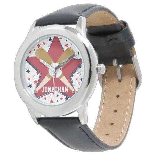 Personalized  Baseball player Watch