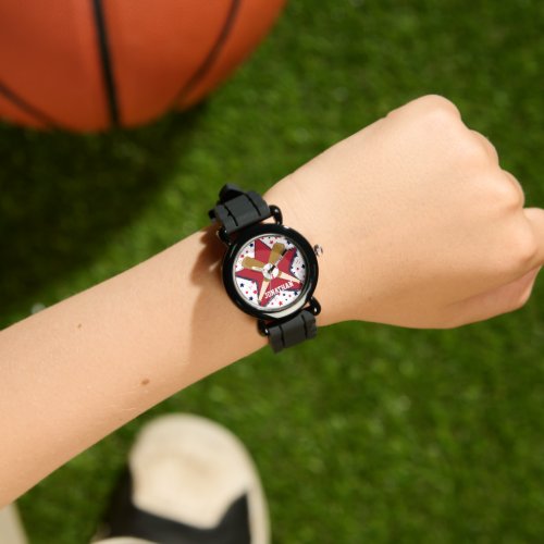 Personalized  Baseball player Watch