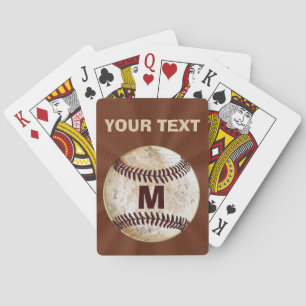 Personalized Baseball Playing Cards for Him