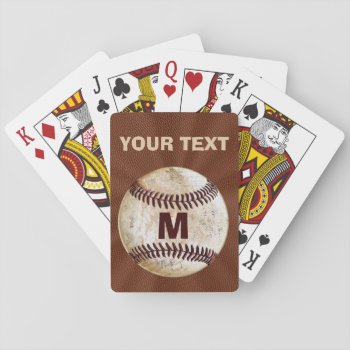 Personalized Baseball Playing Cards For Him by YourSportsGifts at Zazzle