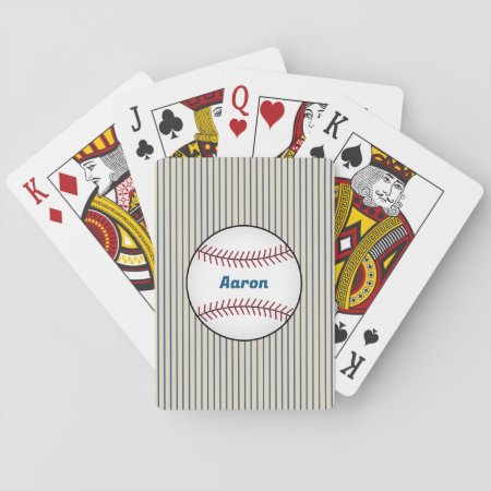 Personalized Baseball Playing Cards Gift
