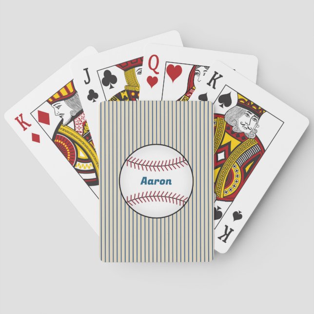 Personalized Baseball Playing Cards Gift (Back)